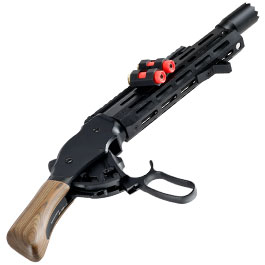 Kleinbild 5 Golden Eagle M1887 Tactical Shorty Gas Lever Action mit Hlsenauswurf 6mm BB schwarz - Echtholz Version