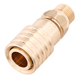 Mancraft QD Fitting weiblich mit HPA-Adapter G 1/8 Zoll Auengewinde gold - US Version