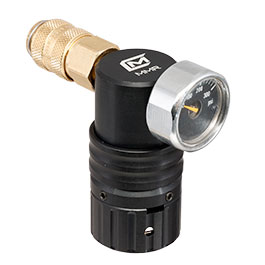 Kleinbild 2 Mancraft MMR HPA Regulator m. seitlicher EU Schnellkupplung / Druckmanometer schwarz