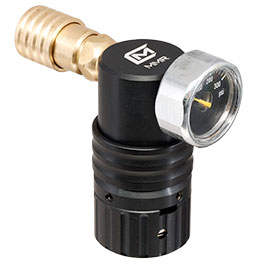 Kleinbild 2 Mancraft MMR HPA Regulator m. seitlicher US Schnellkupplung / Druckmanometer schwarz