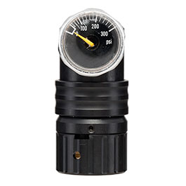 Kleinbild 5 Mancraft MMR HPA Regulator m. seitlicher US Schnellkupplung / Druckmanometer schwarz