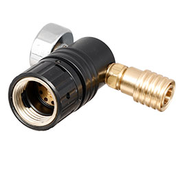 Kleinbild 9 Mancraft MMR HPA Regulator m. seitlicher US Schnellkupplung / Druckmanometer schwarz