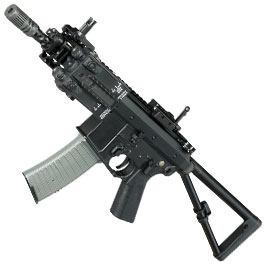Produktbild zu Double Bell PDW Professional Line Vollmetall AEG 6mm BB schw ...