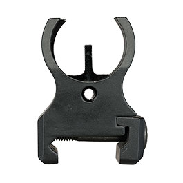 Kleinbild 6 Double Bell Classic Ringvisier Front Sight f. 20 - 22 mm Schienen schwarz