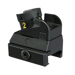 Kleinbild 1 Double Bell Classic Ringvisier Rear Sight f. 20 - 22 mm Schienen schwarz