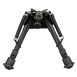 Kleinbild 2 Double Bell Tactical Zweibein mit Gummif��e und 20 - 22mm- / Sniper-Halterung schwarz - Short-Version