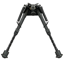 Kleinbild 3 Double Bell Tactical Zweibein mit Gummif��e und 20 - 22mm- / Sniper-Halterung schwarz - Short-Version