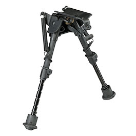 Kleinbild 9 Double Bell Tactical Zweibein mit Gummif��e und 20 - 22mm- / Sniper-Halterung schwarz - Short-Version