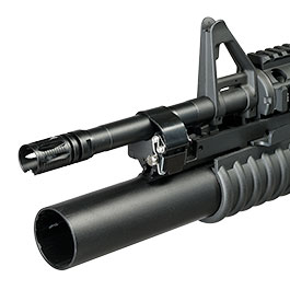Kleinbild 8 Double Bell M203 B�gel-Laufhalterung / Lauf-Montage f. M4 / M16 Gewehre schwarz