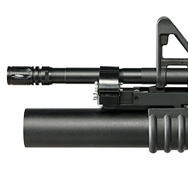 Kleinbild 9 Double Bell M203 B�gel-Laufhalterung / Lauf-Montage f. M4 / M16 Gewehre schwarz