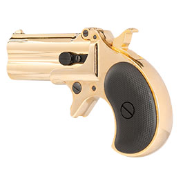 Kleinbild 10 MaxTact Derringer Double Barrel Vollmetall Gas 6mm BB gold - Black Screw Version
