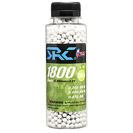 SRC High Precision Perfect Bio BBs 0,43g 1.800er Flasche weiss