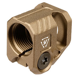 Kleinbild 2 Strike Industries MC-Q Micro Comp Quad Aluminium Compensator f. Auenlufe m. 14mm- Auengewinde Flat Dark Earth
