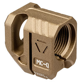 Kleinbild 3 Strike Industries MC-Q Micro Comp Quad Aluminium Compensator f. Auenlufe m. 14mm- Auengewinde Flat Dark Earth