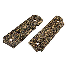 SRC G10 CNC Ops Texture Griffschalen f. TM / WE / KLI / SRC / KJW 1911 GBB Pistolen Flat Dark Earth