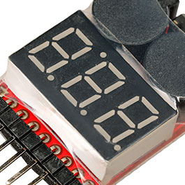 Kleinbild 3 Delta Armory LiPo Alarm / Spannungswarner f. 1 - 8 Zellen LiPo-Warner - Version 2