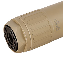 Kleinbild 8 Crusader URGI / MK16-Style EL-QD Aluminium Silencer mit QD Stahl Flash-Hider 14mm- Flat Dark Earth