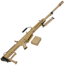 Kleinbild 6 Snow Wolf Barrett M107A1 Vollmetall Bolt-Action Snipergewehr Springer 6mm BB tan