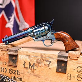 Kleinbild 1 King Arms Colt SAA .45 Peacemaker 4 Zoll Revolver Gas 6mm BB stahlblau