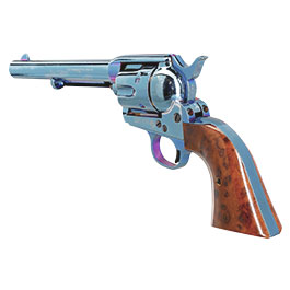 Kleinbild 10 King Arms Colt SAA .45 Peacemaker 6 Zoll Revolver Gas 6mm BB stahlblau