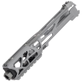 CTM Airsoft CNC Aluminium FUKU-2 Upper Receiver Kit Skeleton grau / schwarz f. Action Army AAP-01/C GBB Pistolen