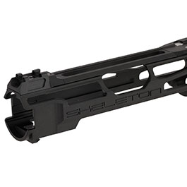 Kleinbild 10 CTM Airsoft CNC Aluminium FUKU-2 Upper Receiver Kit Skeleton schwarz / rot f. Action Army AAP-01/C GBB Pistolen