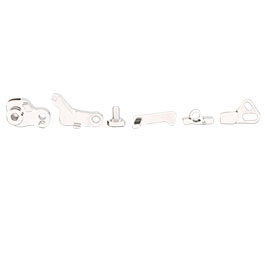 Kleinbild 1 TTI CNC Edelstahl Hammer Set mit Fire Pin Lock f. Action Army AAP-01 / Tokyo Marui G18C GBB Pistolen silber