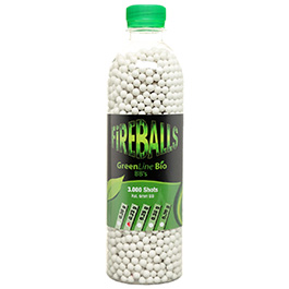 FireBalls Green Line Bio BBs 0,23g 3.000er Flasche weiss