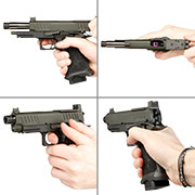 Kleinbild 8 EMG Staccato 2011 C2 Vollmetall Hand Stippling Grip GBB 6mm BB schwarz - CNC Version