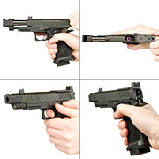 Kleinbild 8 EMG Staccato 2011 C2 Comp Soc Vollmetall Hand Stippling Grip GBB 6mm BB schwarz - CNC Version