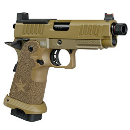 Kleinbild 9 EMG Staccato 2011 C2 Vollmetall Hand Stippling Grip GBB 6mm BB Flat Dark Earth - CNC Version