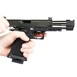 Kleinbild 11 EMG Staccato 2011 P Comp Soc Vollmetall Hand Stippling Grip GBB 6mm BB schwarz - CNC Version