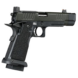 Kleinbild 6 EMG Staccato 2011 P Comp Soc Vollmetall Hand Stippling Grip GBB 6mm BB schwarz - CNC Version