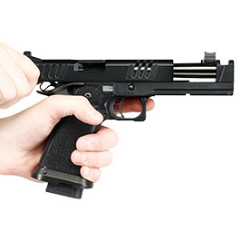 Kleinbild 11 EMG Staccato 2011 XC Island Comp Vollmetall Hand Stippling Grip GBB 6mm BB schwarz - CNC Version