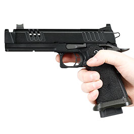 Kleinbild 3 EMG Staccato 2011 XC Island Comp Vollmetall Hand Stippling Grip GBB 6mm BB schwarz - CNC Version