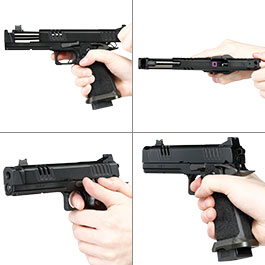 Kleinbild 8 EMG Staccato 2011 XC Island Comp Vollmetall Hand Stippling Grip GBB 6mm BB schwarz - CNC Version