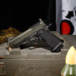 Kleinbild 1 EMG Staccato 2011 P Vollmetall Hand Stippling Grip GBB 6mm BB schwarz - CNC Version