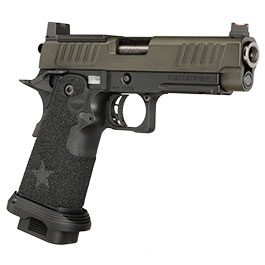 Kleinbild 9 EMG Staccato 2011 P Vollmetall Hand Stippling Grip GBB 6mm BB schwarz - CNC Version