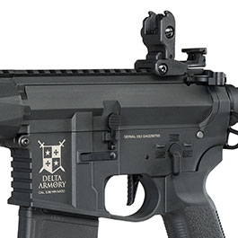 Kleinbild 8 Delta Armory M4 AR15 Charlie M-LOK SilentOps 8 Zoll Eagle ETU Mosfet S-AEG 6mm BB schwarz