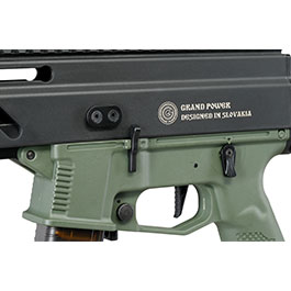 Kleinbild 6 Delta Armory Grand Power Stribog SP10A3 Charlie Eagle ETU Mosfet S-AEG 6mm BB oliv - Upgraded Version