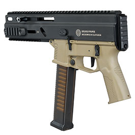 Kleinbild 9 Delta Armory Grand Power Stribog SP10A3 Charlie Eagle ETU Mosfet S-AEG 6mm BB tan - Upgraded Version