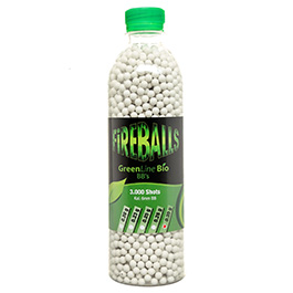 FireBalls Green Line Bio BBs 0,30g 3.000er Flasche weiss