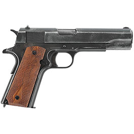 Kleinbild 2 Legends 1911 Vintage CO2 Airsoft Pistole 6mm BB Vollmetall Echtholz Set mit 5x CO2 5000 BBs und Airsoft Kugelfang