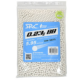 SRC High Precision Perfect Bio BBs 0,23g 3.200er Beutel weiss