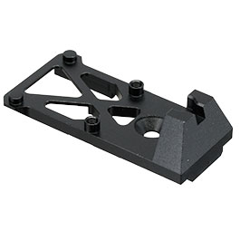 Kleinbild 4 RWA CNC Aluminium RMR Sight Direkthalterung inkl. Visierung vorne schwarz f. TM Hi-Capa 5.1 GBB Serie