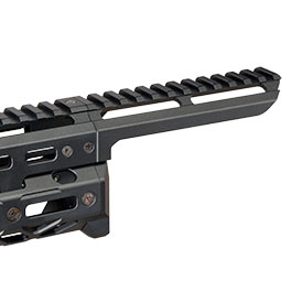 Kleinbild 11 5KU CNC Aluminium Long M-LOK Tactical Handguard f. Tokyo Marui Saiga-12K GBB Shotgun schwarz