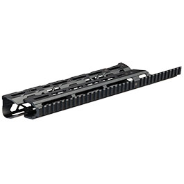 Kleinbild 6 5KU CNC Aluminium Long M-LOK Tactical Handguard f. Tokyo Marui Saiga-12K GBB Shotgun schwarz