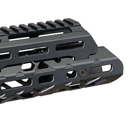 Kleinbild 9 5KU CNC Aluminium Long M-LOK Tactical Handguard f. Tokyo Marui Saiga-12K GBB Shotgun schwarz