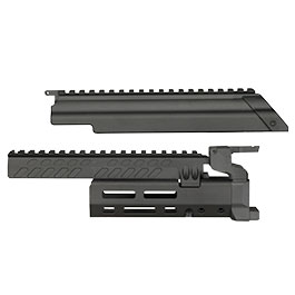 Kleinbild 1 VFC AK74 CNC Aluminium Tactical Conversion Kit 5,5 Zoll Version f. VFC AK74M GBB Gewehre schwarz