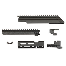 Kleinbild 2 VFC AK74 CNC Aluminium Tactical Conversion Kit 5,5 Zoll Version f. VFC AK74M GBB Gewehre schwarz
